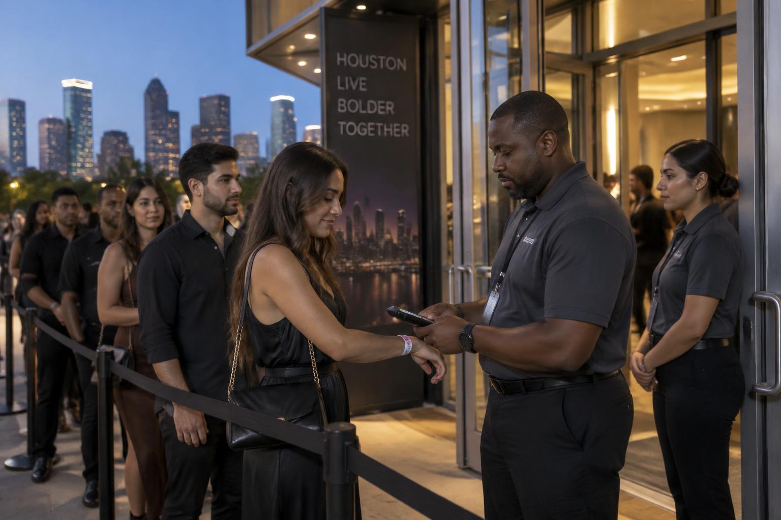 Event Security in Houston, TX — VantagePro Security officer on assignment