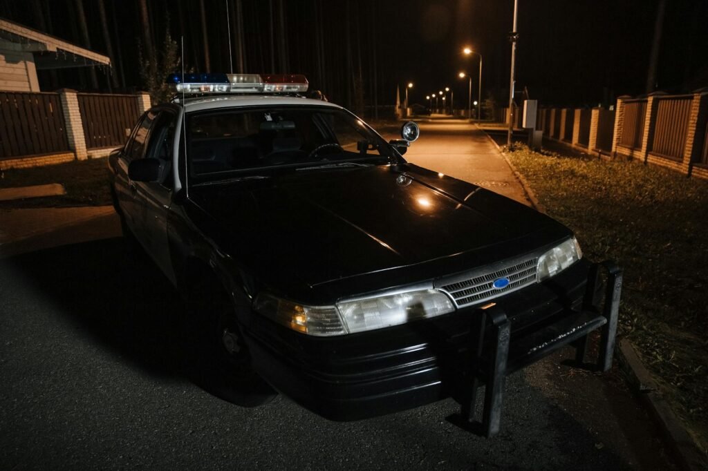Mobile patrol security guard patrolling Houston business
