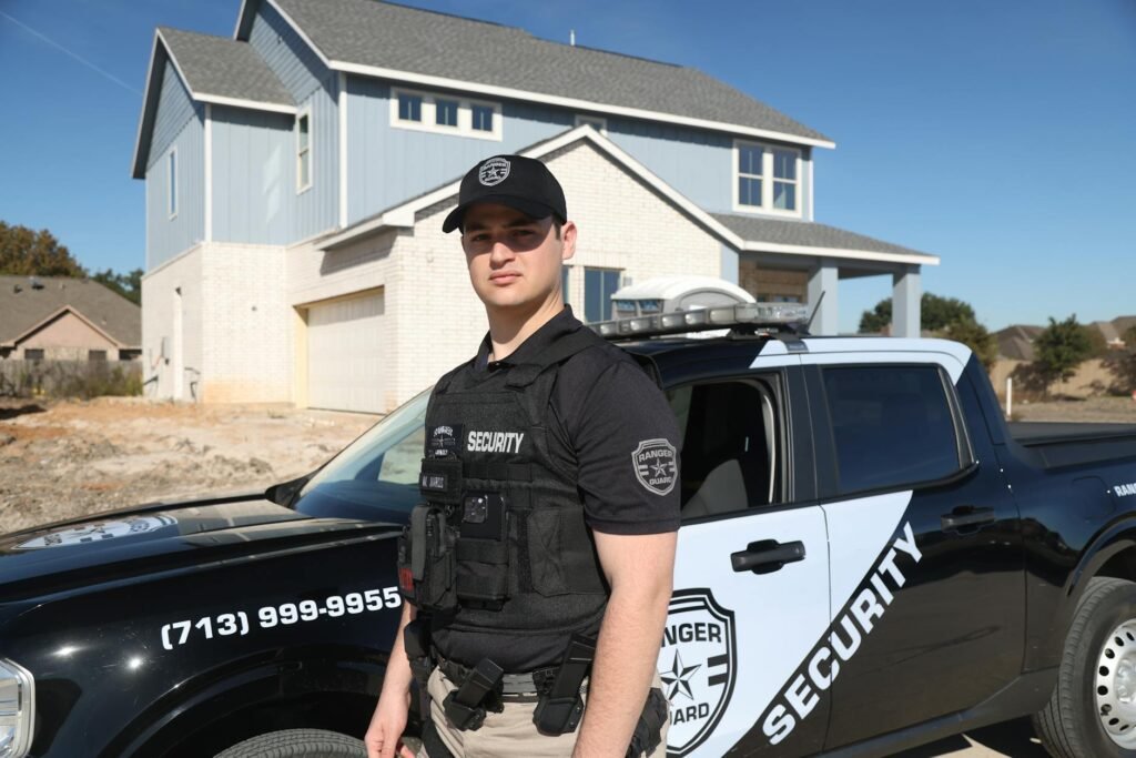 Residential security guard versus smart home camera Houston TX